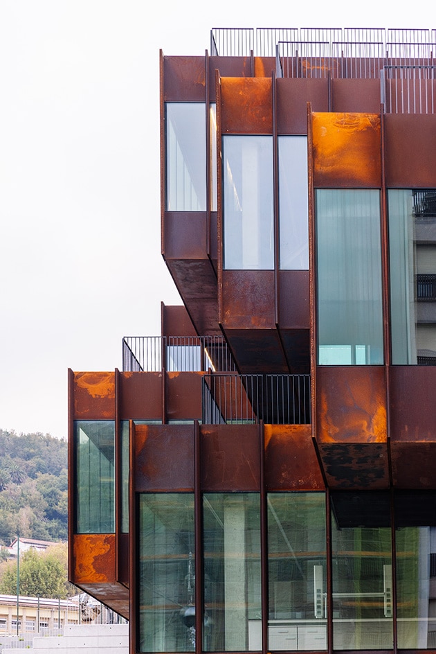 Basque Culinary Center research hub wrapped in corten steel