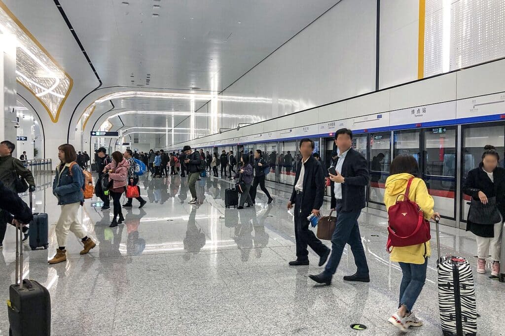 Interior view of a wide