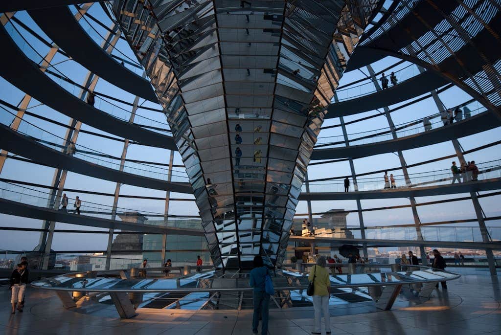 Explore the architectural beauty of the Reichstag Dome in Berlin, Germany's iconic structure.