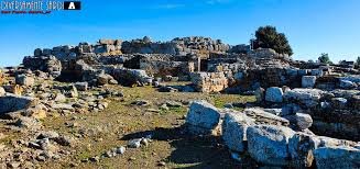 A view of the plain extending from the upper terrace of the Nuragi.
