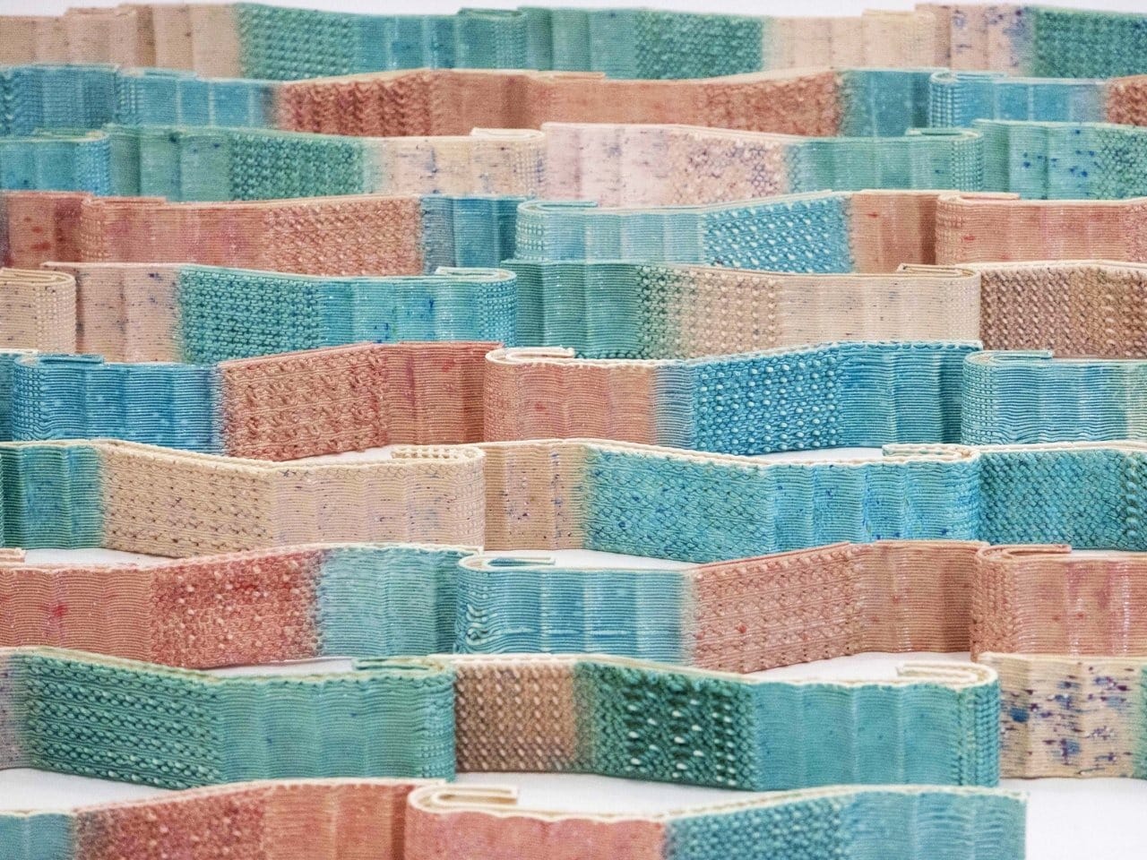 3D-printed CeraShingle ceramic panels on the building façade