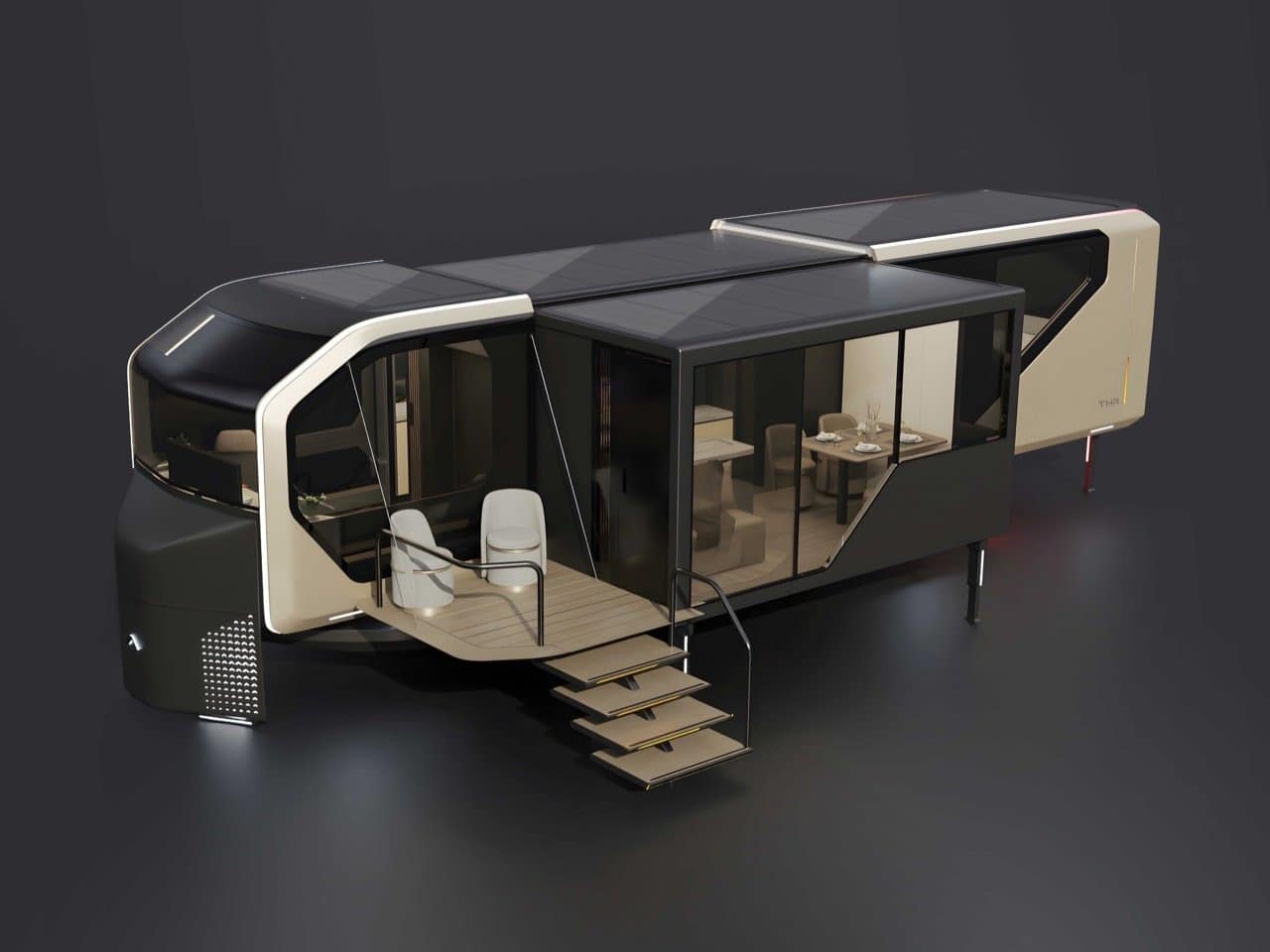 AI Transformer Home model for expandable and mobile smart housing