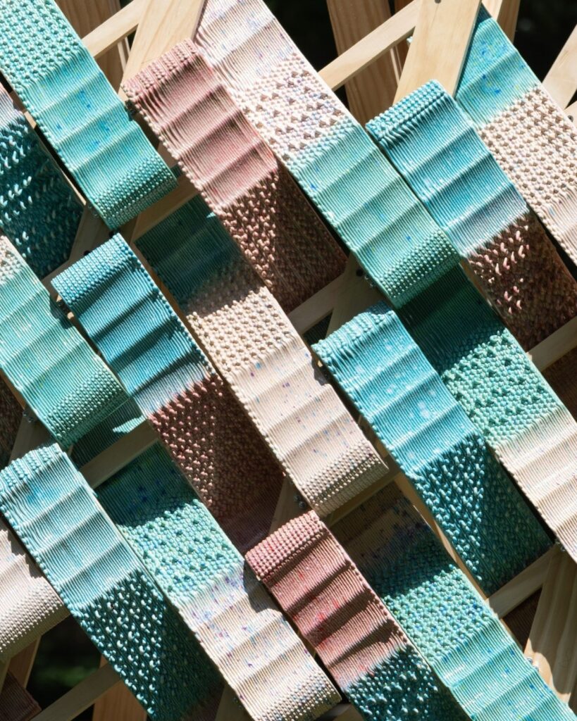 3D-printed CeraShingle ceramic panels on the building fa&ccedil;ade