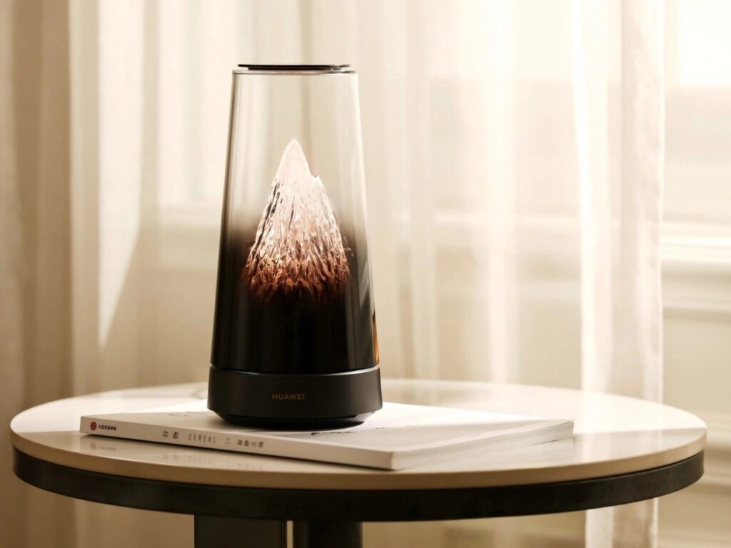 Exploration of Huawei X3 Pro router design integrating aesthetic, functional network features, Hybrid Mesh, Wi-Fi 7, and visual lighting inspired by entropy wall.