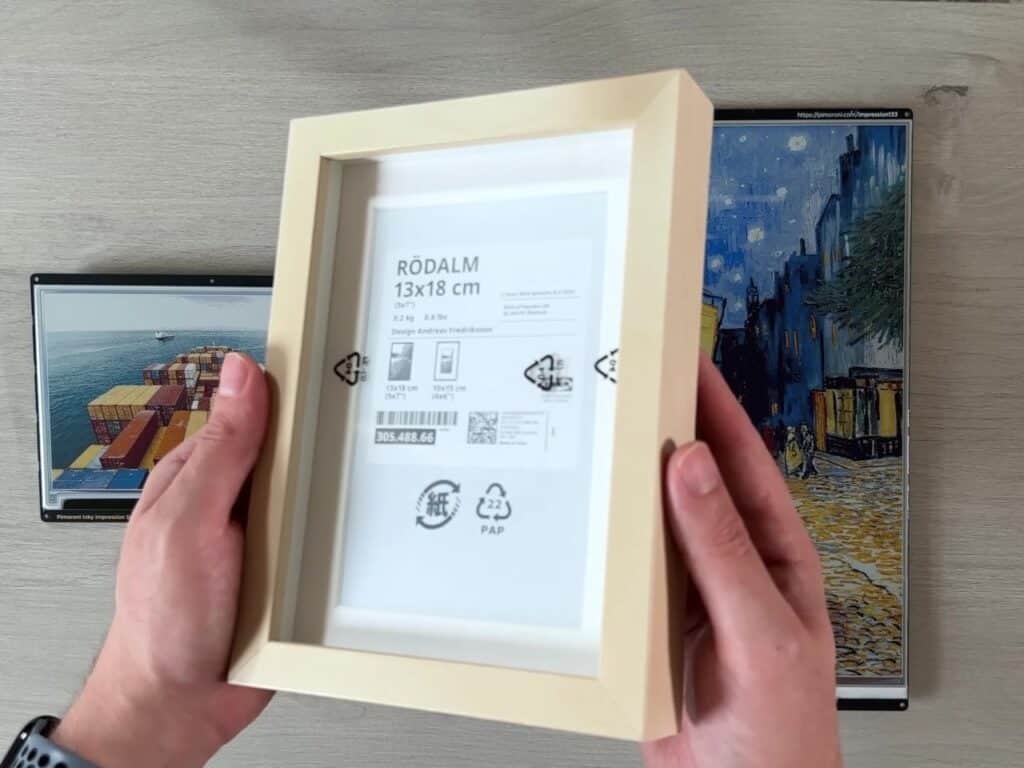 E-Ink display showing daily tasks and schedule