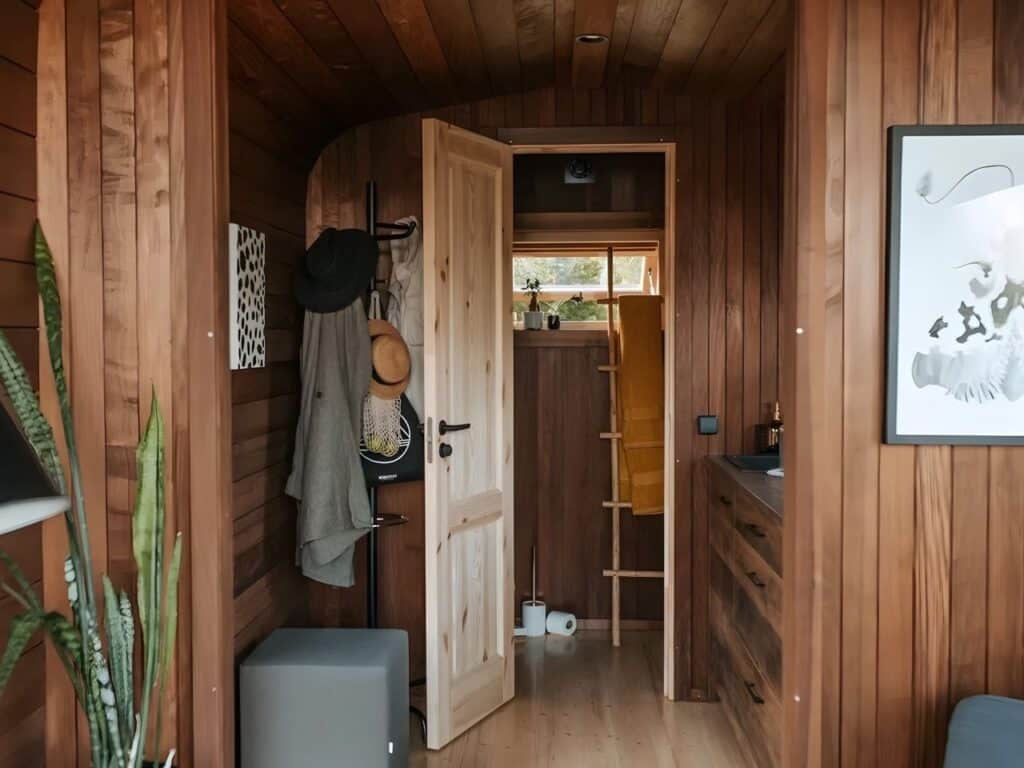 Comprehensive view of Nature Pod, the compact Swedish small home designed for functional living, efficient space use, natural light, flexible installation, and optional off-grid energy.
