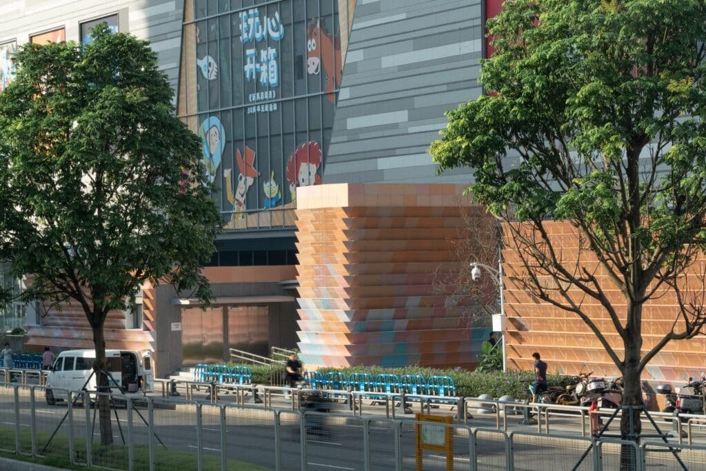 Lingchi Metro Station ventilation wing in Shenzhen Metro Line 12