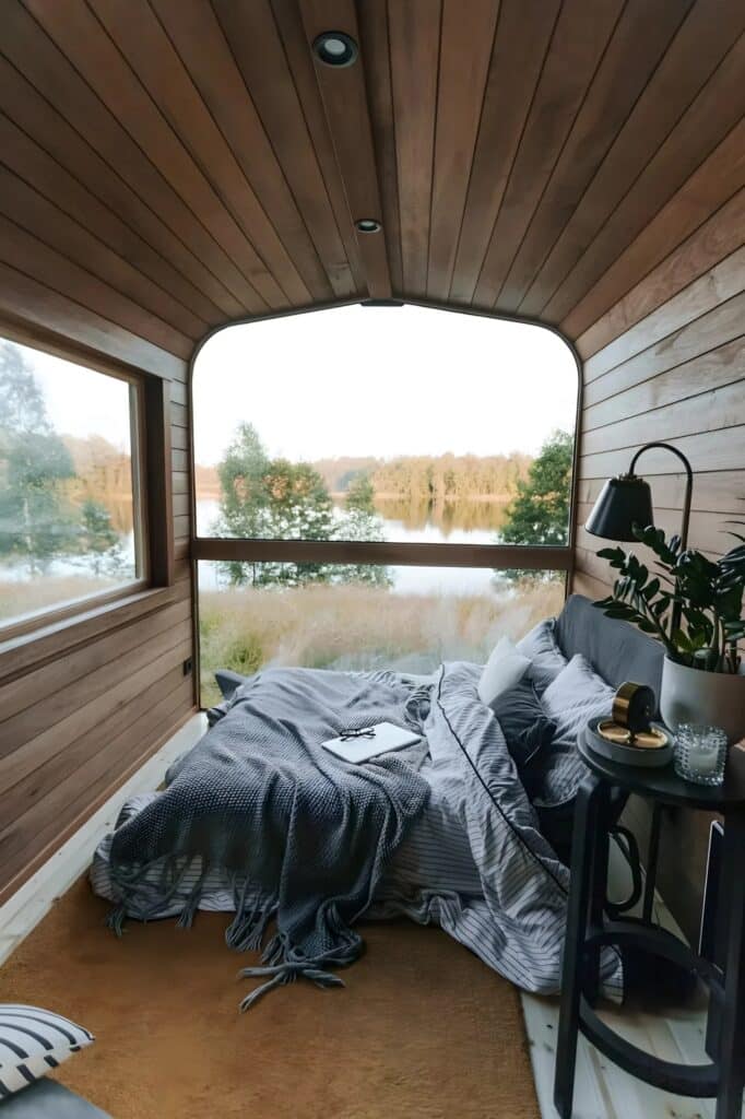 Comprehensive view of Nature Pod, the compact Swedish small home designed for functional living, efficient space use, natural light, flexible installation, and optional off-grid energy.