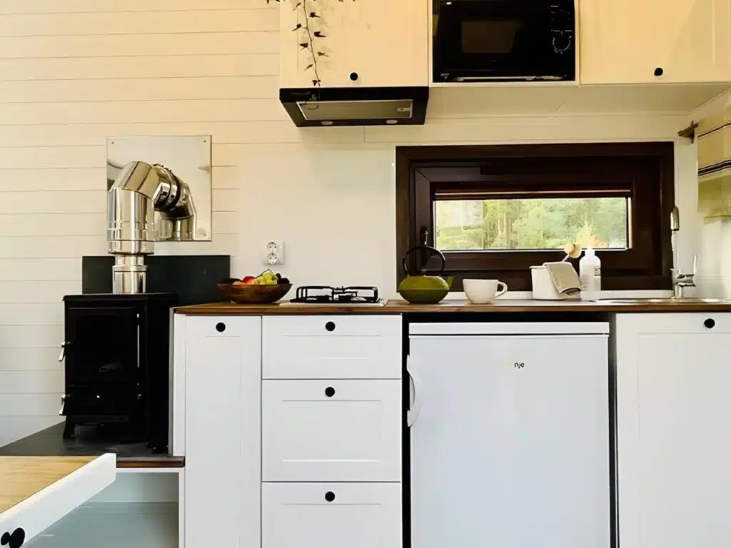 The Sofia tiny house featuring eco-friendly materials, smart space design, and modern minimalist architecture.