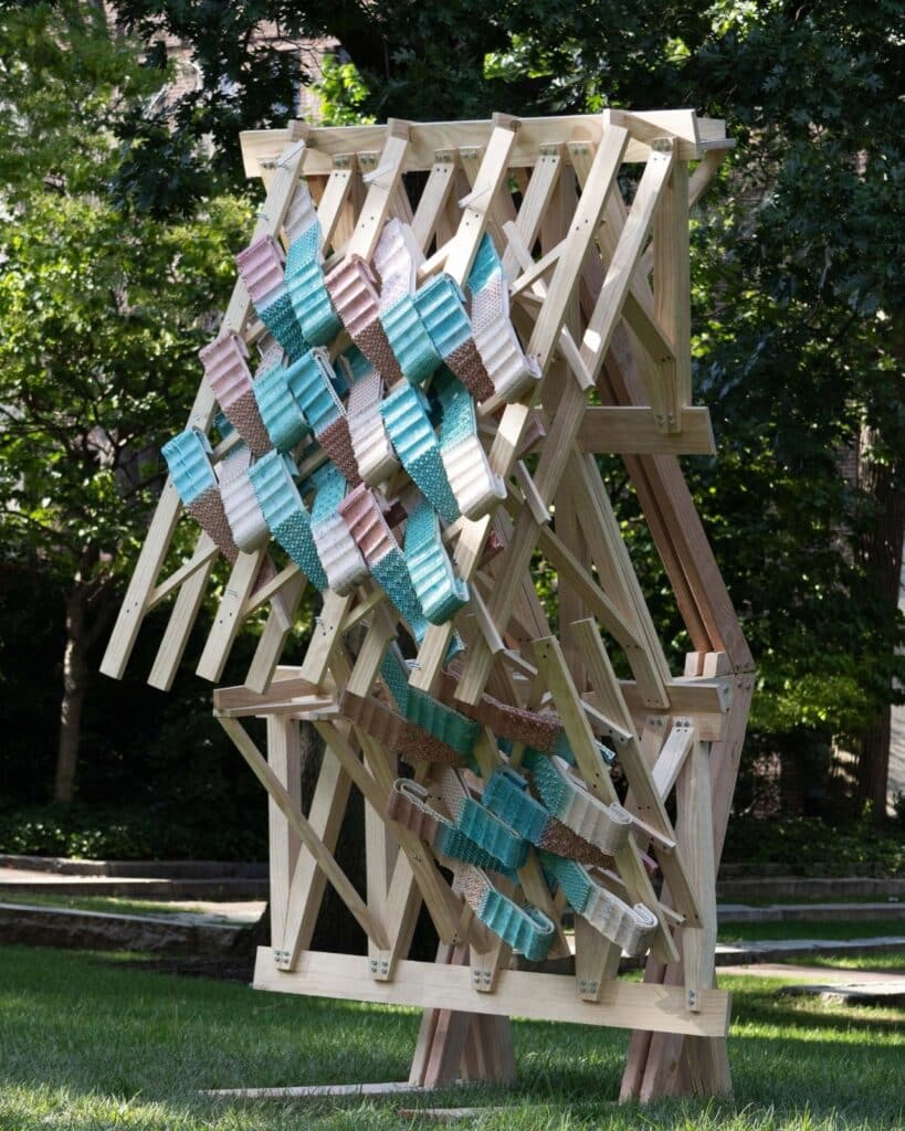 3D-printed CeraShingle ceramic panels on the building fa&ccedil;ade