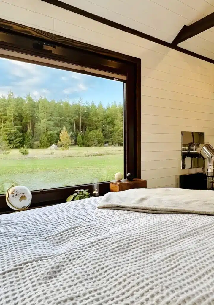 The Sofia tiny house featuring eco-friendly materials, smart space design, and modern minimalist architecture.
