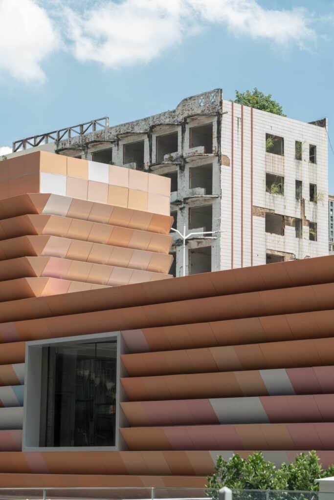 Lingchi Metro Station ventilation wing in Shenzhen Metro Line 12