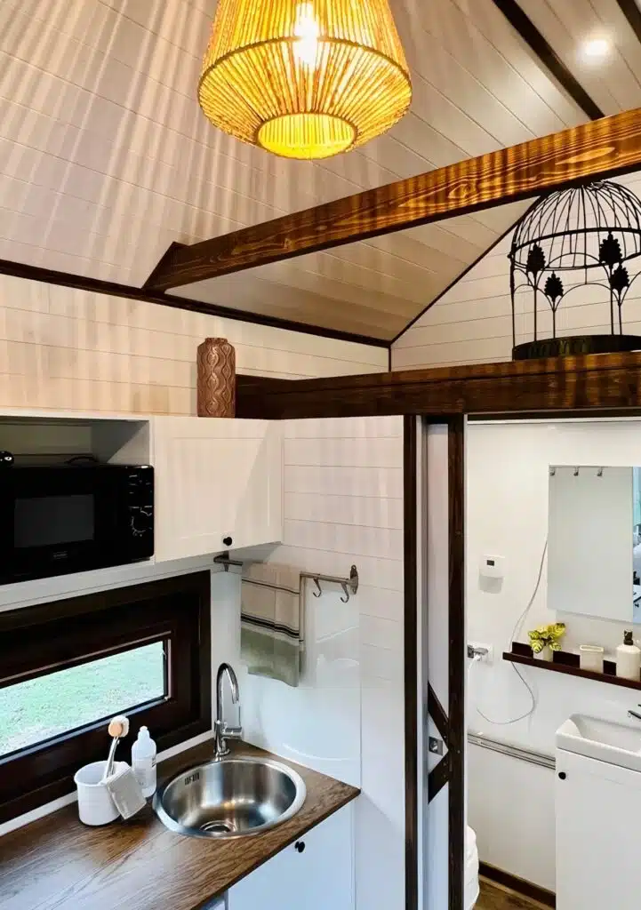 The Sofia tiny house featuring eco-friendly materials, smart space design, and modern minimalist architecture.