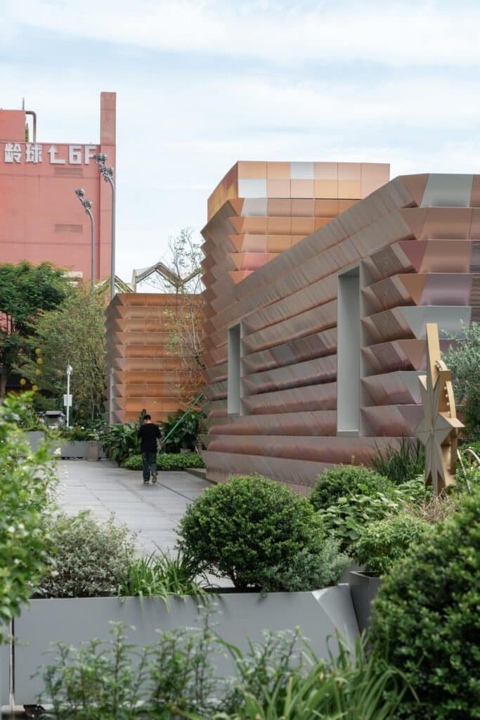 Lingchi Metro Station ventilation wing in Shenzhen Metro Line 12