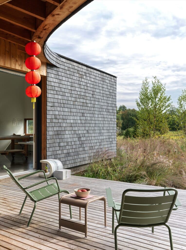 Miranda Chang&rsquo;s studio design in Germantown integrates natural light, dynamic massing, and black-stained cedar facade for creative and serene living.