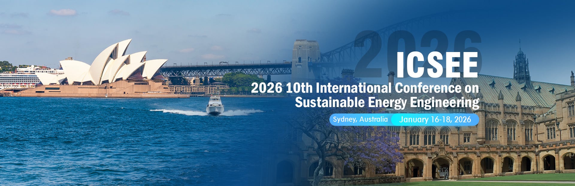 Promotional banner for the International Conference on Sustainable Engineering and Environment 2026 showing the event title and visual branding for the global academic conference.