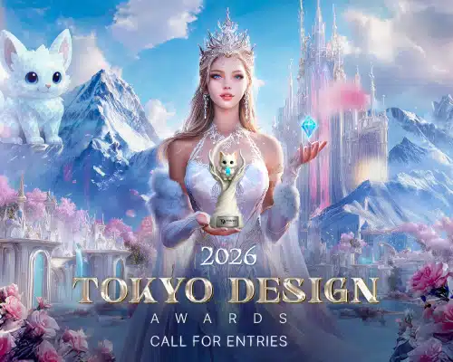 Tokyo Design Awards 2026 promotional banner illustrating the event’s design competition theme.