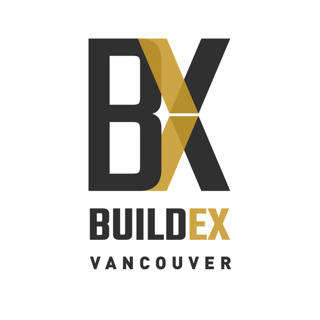 Exhibition hall interior at BUILDEX Vancouver 2026 showing booths, attendees, and industry displays for construction, architecture, and design professionals.