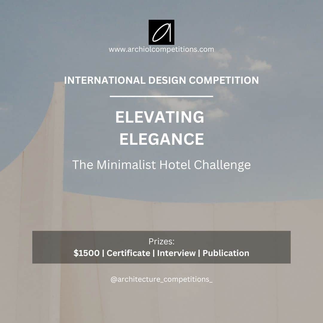 Minimalist hotel design for ELEVATING ELEGANCE featuring clean lines, open terraces, and a serene modern aesthetic.