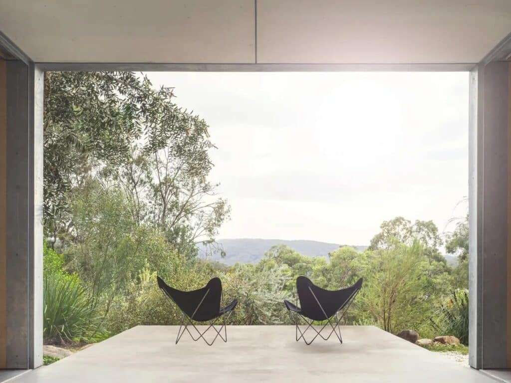 Amongst the Eucalypts holiday home by Jason Gibney Design Workshop in New South Wales, an architectural project demonstrating integration with eucalyptus forests, sustainable building materials, flexible indoor-outdoor spaces, and design strategies for fire-prone landscapes.
