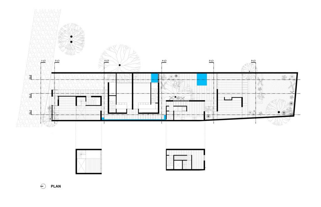 Peroles House in San Miguel de Allende integrates steep terrain, diverse local vegetation, traditional urban planning, and brick construction, showcasing sustainable residential architecture and careful spatial organization.