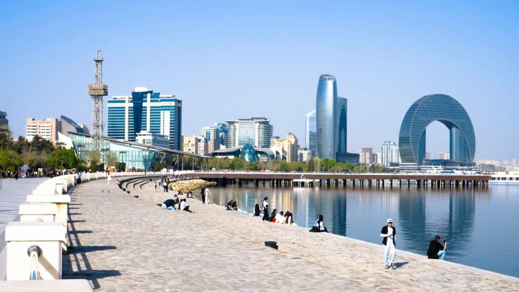 National Urban Architecture Year: Heydar Aliyev Center in Baku at dusk, symbol of civic design