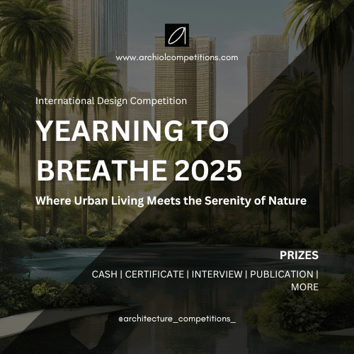 Promotional banner for the Yearning to Breathe 2025 Competition showing competition title text and thematic visual design elements.