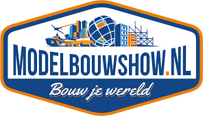 Promotional banner for the Modelbouwshow.nl 2026 showing model building exhibition branding and visuals.