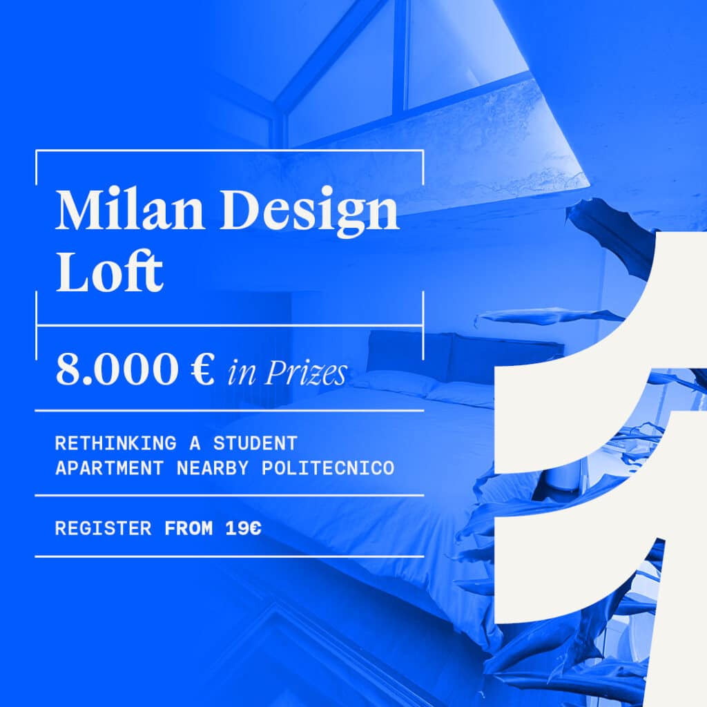 Milan Design Loft Competition 2026 promotional banner highlighting loft design and architectural innovation
