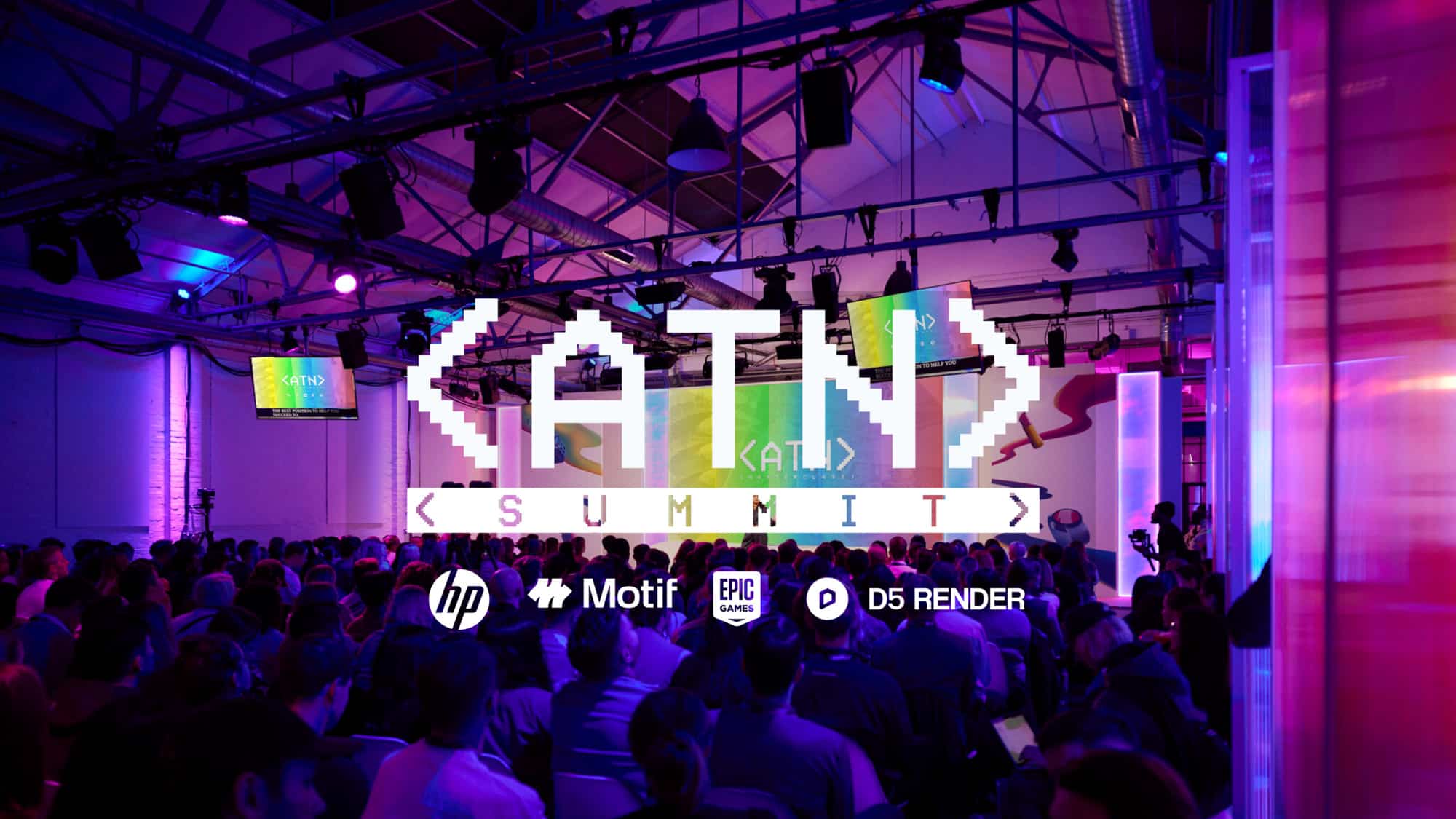 Official ATN Summit 2026 conference banner presenting the architecture and technology event visual identity and branding