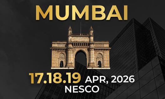D-arc BUILD Mumbai 2026 promotional image showing construction and building event branding