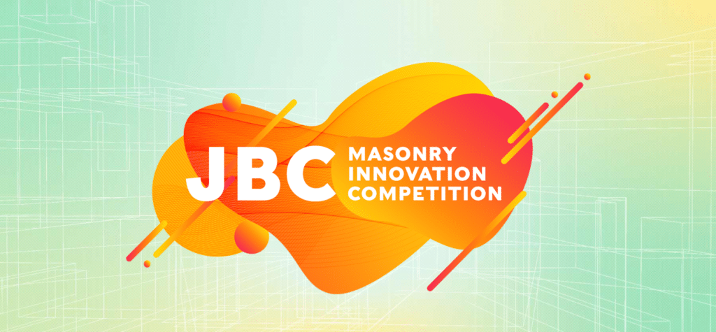 JBC Masonry Innovation Competition 2026 official logo on background representing masonry research and design innovation