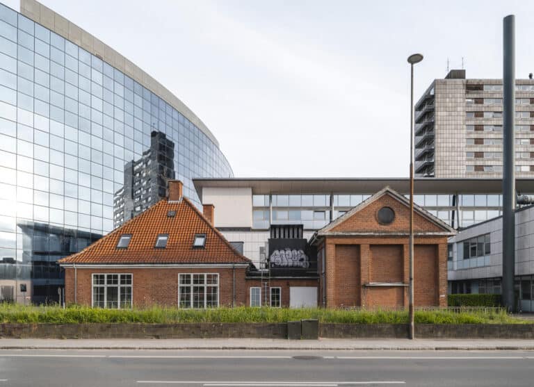 Transformation of Odense University Hospital Ideas Competition 2026 promotional image showing the Odense University Hospital site and architectural design context