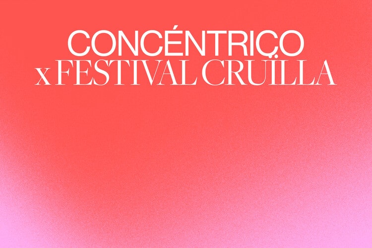 Barcelona Concéntrico x Cruïlla 2026 promotional image showcasing public urban interventions and event title