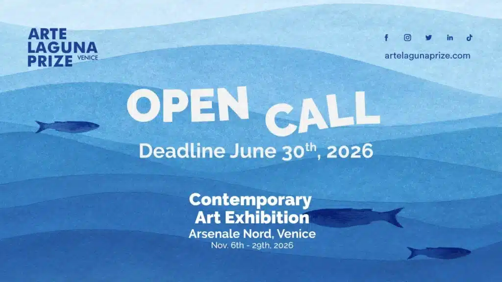 Arte Laguna Prize 2026 official banner showcasing the contemporary art competition title and visual identity