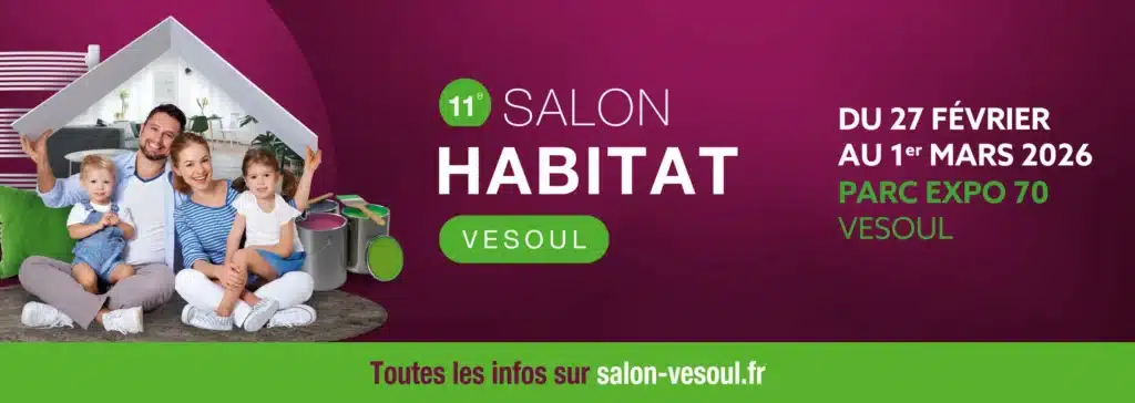 SALON DE L'HABITAT DE VESOUL 2026 promotional image representing the home, interior, and lifestyle trade fair in Vesoul, France