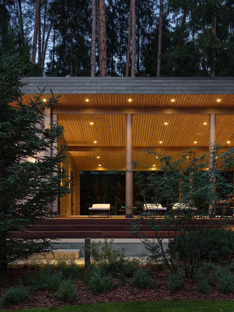 First-floor luxury residential interiors with premium furniture, custom finishes, and integrated technical lighting