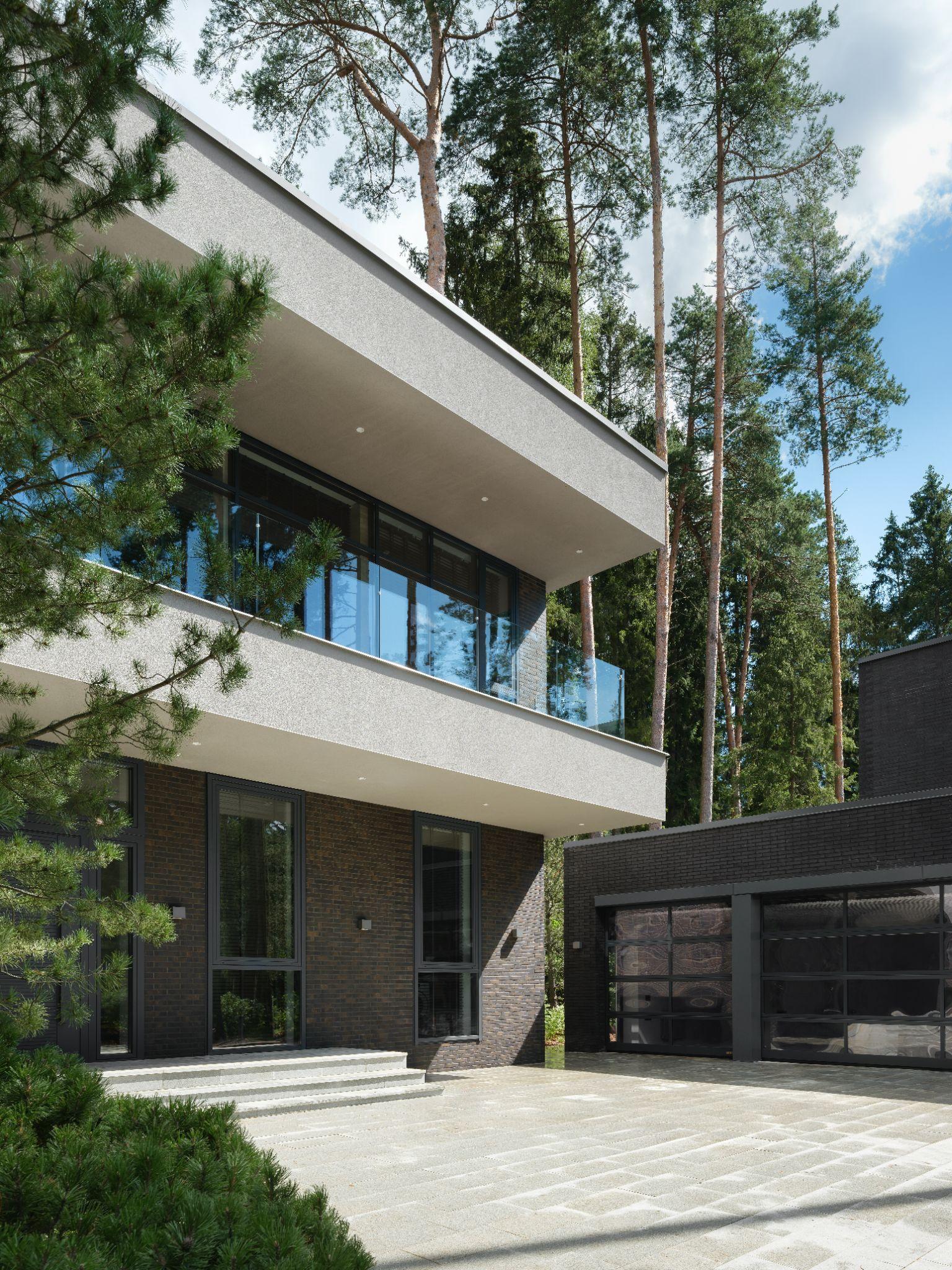 VFORM – The House in Maslovo Park architectural project image showing modern residential design in natural surroundings