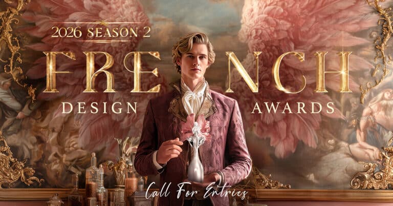 French Design Awards 2026 promotional image showcasing the international design competition celebrating creative excellence across disciplines.