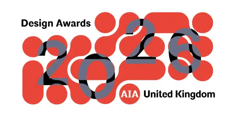 AIA UK Excellence in Design Awards 2026 horizontal logo and branding banner for architectural design awards call for entries.