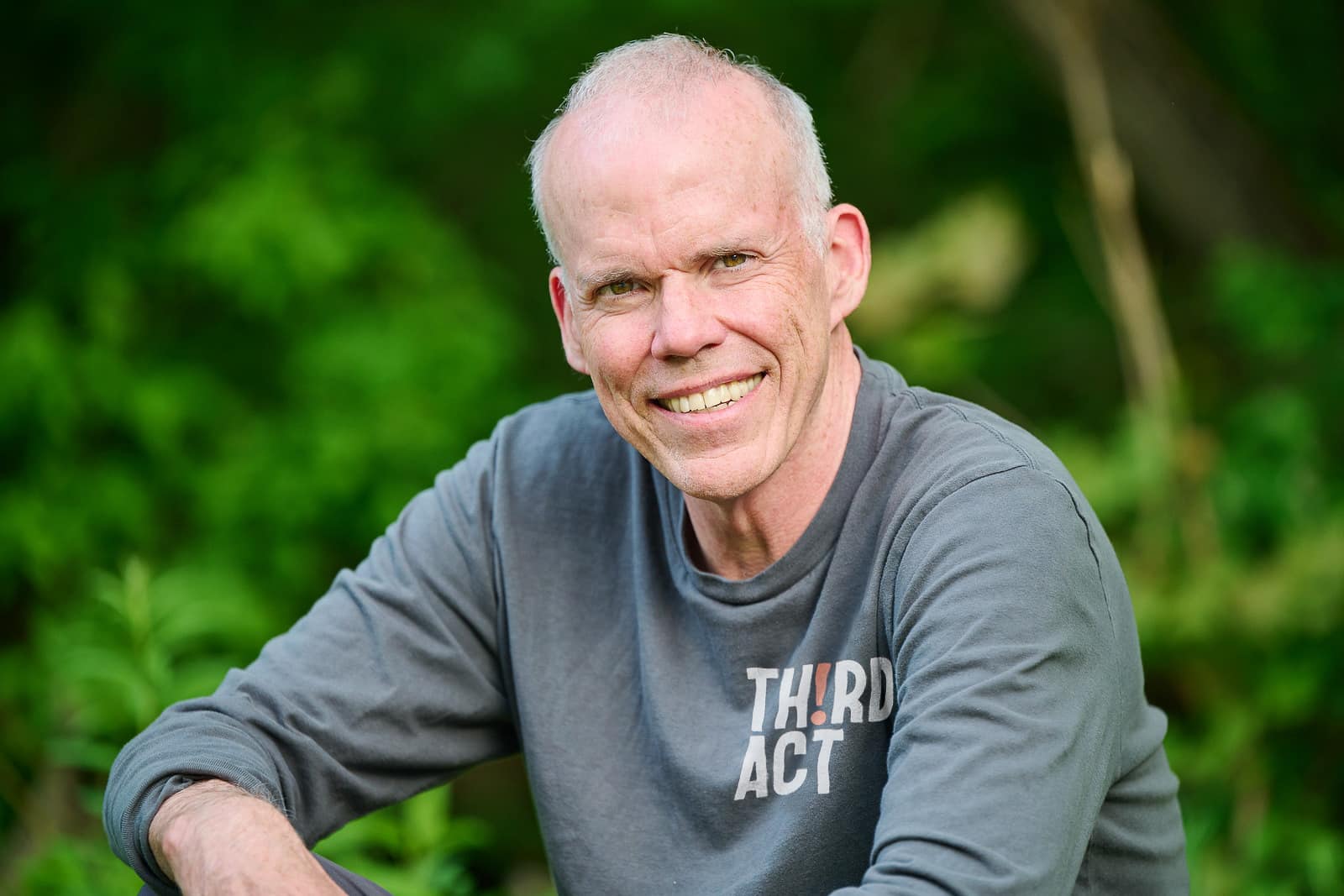 Portrait of environmental author Bill McKibben speaking at Harvard GSD lecture “A Fresh Start for Our Cities” in 2026