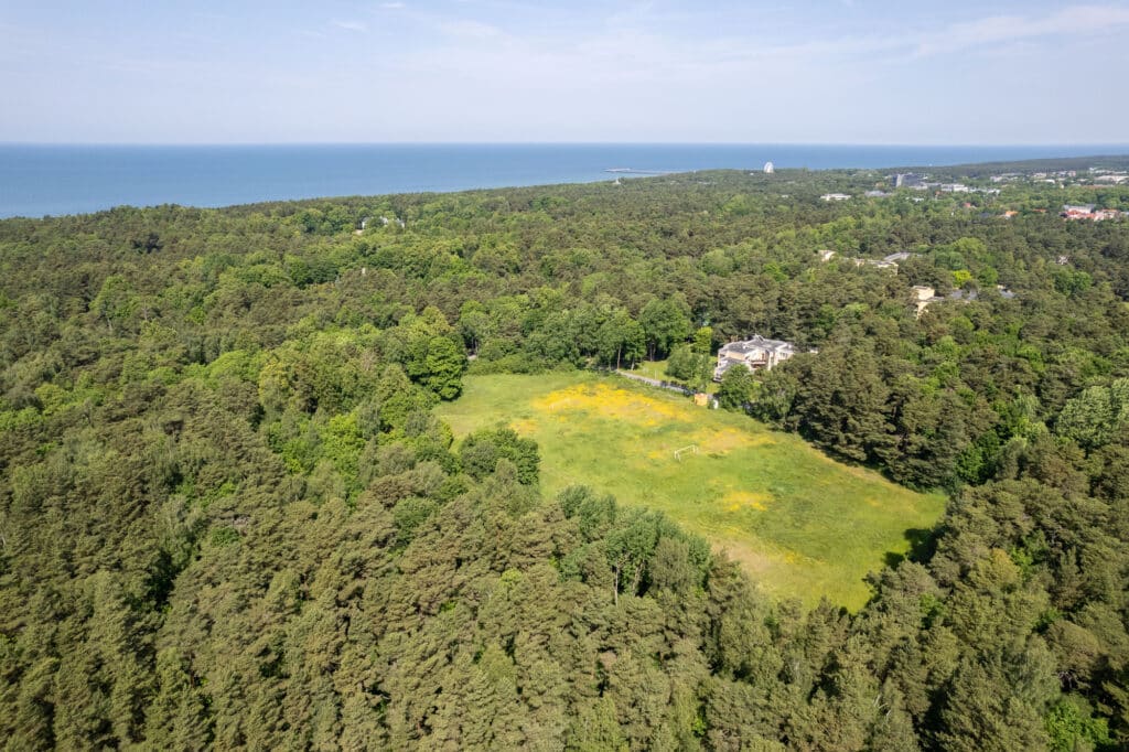 Architectural installation displayed in an exhibition context, representing contemporary design approaches promoted by the Lithuanian Union of Architects.