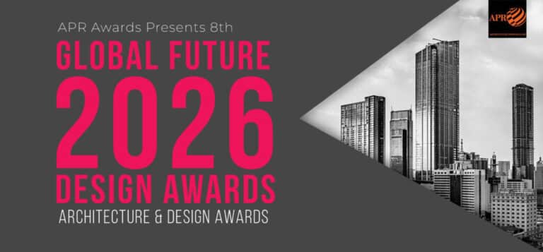 Global Future Design Awards 2026 showcasing diverse winning projects across architecture, interior, and product design categories.
