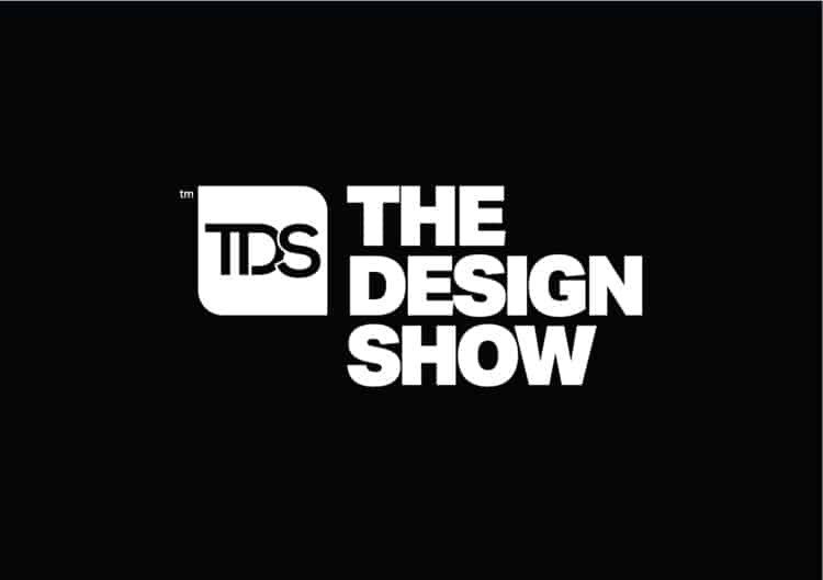 The Design Show TDS Expo 2026 promotional image showing event title and contemporary design branding