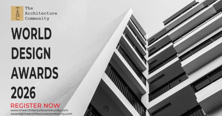 World Design Awards 2026 promotional image highlighting global participation across architecture and design disciplines.