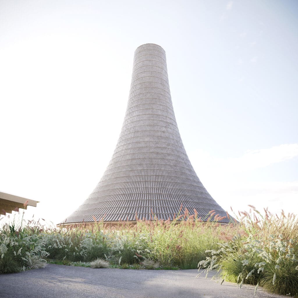 جناح دونغجاك للفنون الخشبي المدبب من الخارج في سيول 2028