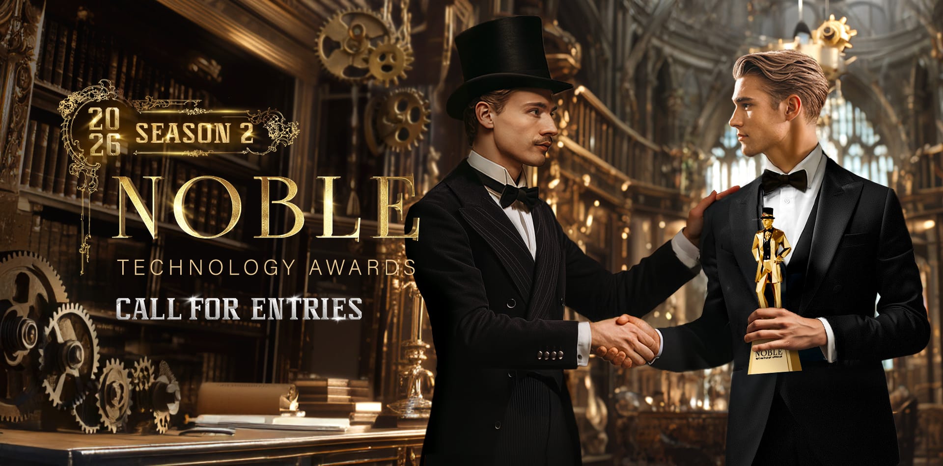 Noble Technology Awards 2026 official call for entries banner promoting international technology innovation and leadership awards