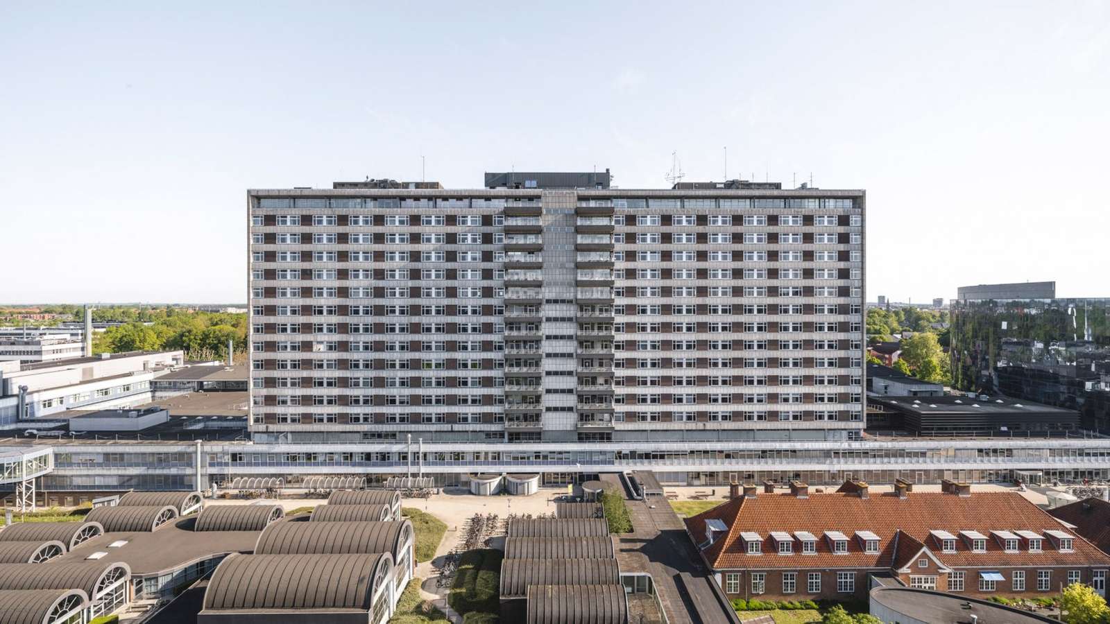 Orestad South Copenhagen masterplan competition rendering showing proposed residential blocks and urban public spaces.