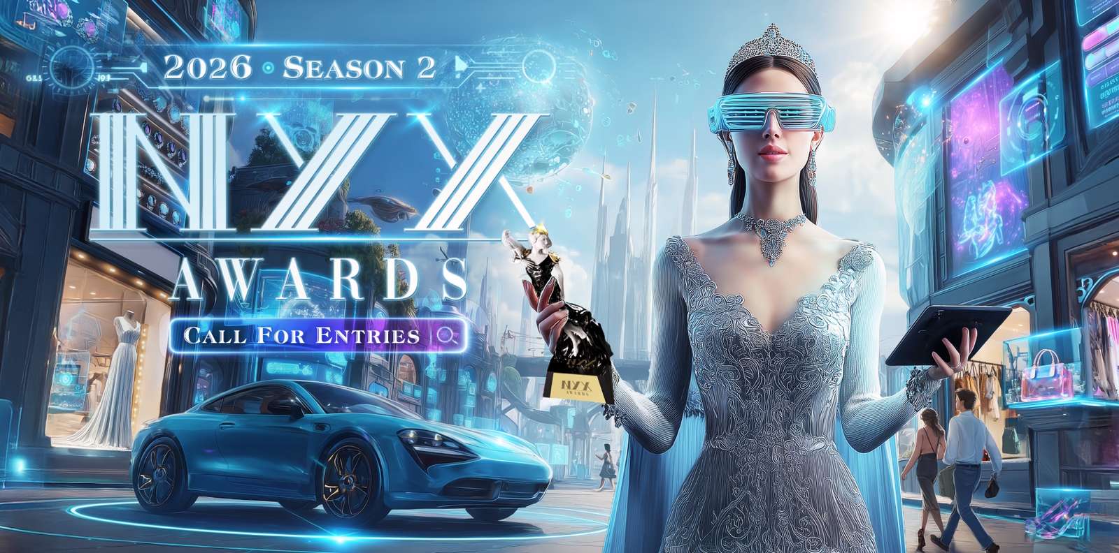 NYX Marcom Awards 2026 promotional banner celebrating excellence in marketing, creative communications, digital media, and advertising campaigns worldwide