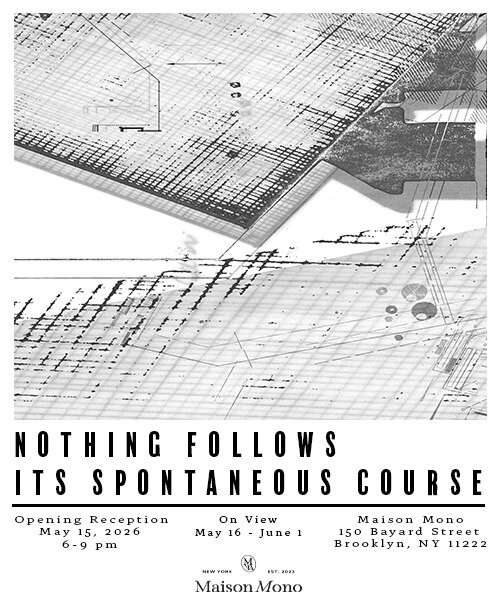 Nothing Follows its Spontaneous Course exhibition installation showcasing experimental contemporary art exploring domestic space, surreal objects, and unstable environments